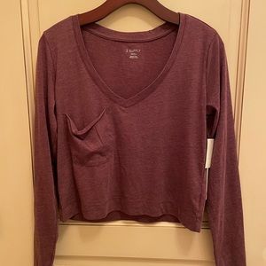 Z Supply long sleeve top New with tags. Deep mauve/light burgundy.